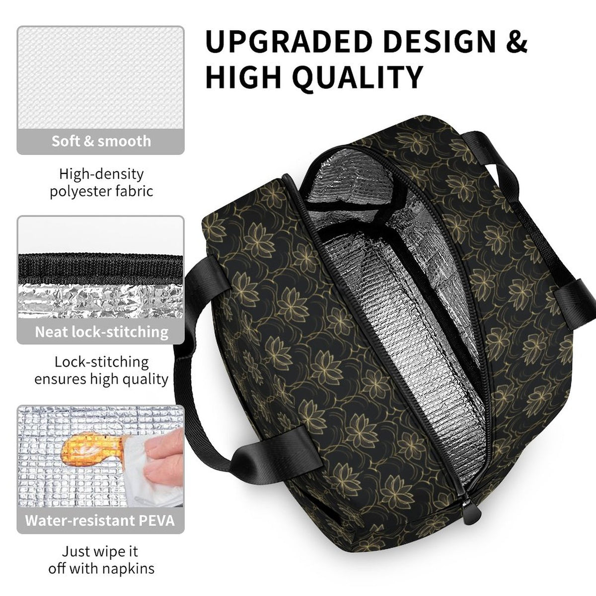 Insulated Lunch Bag with Pocket (All-Over Printing)