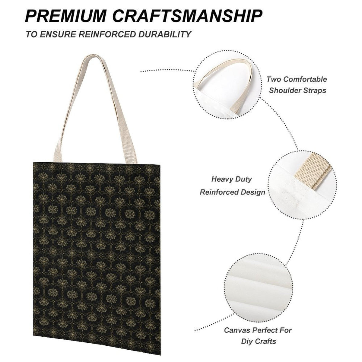 Tote Canvas Bag (Dual-sided Printing)