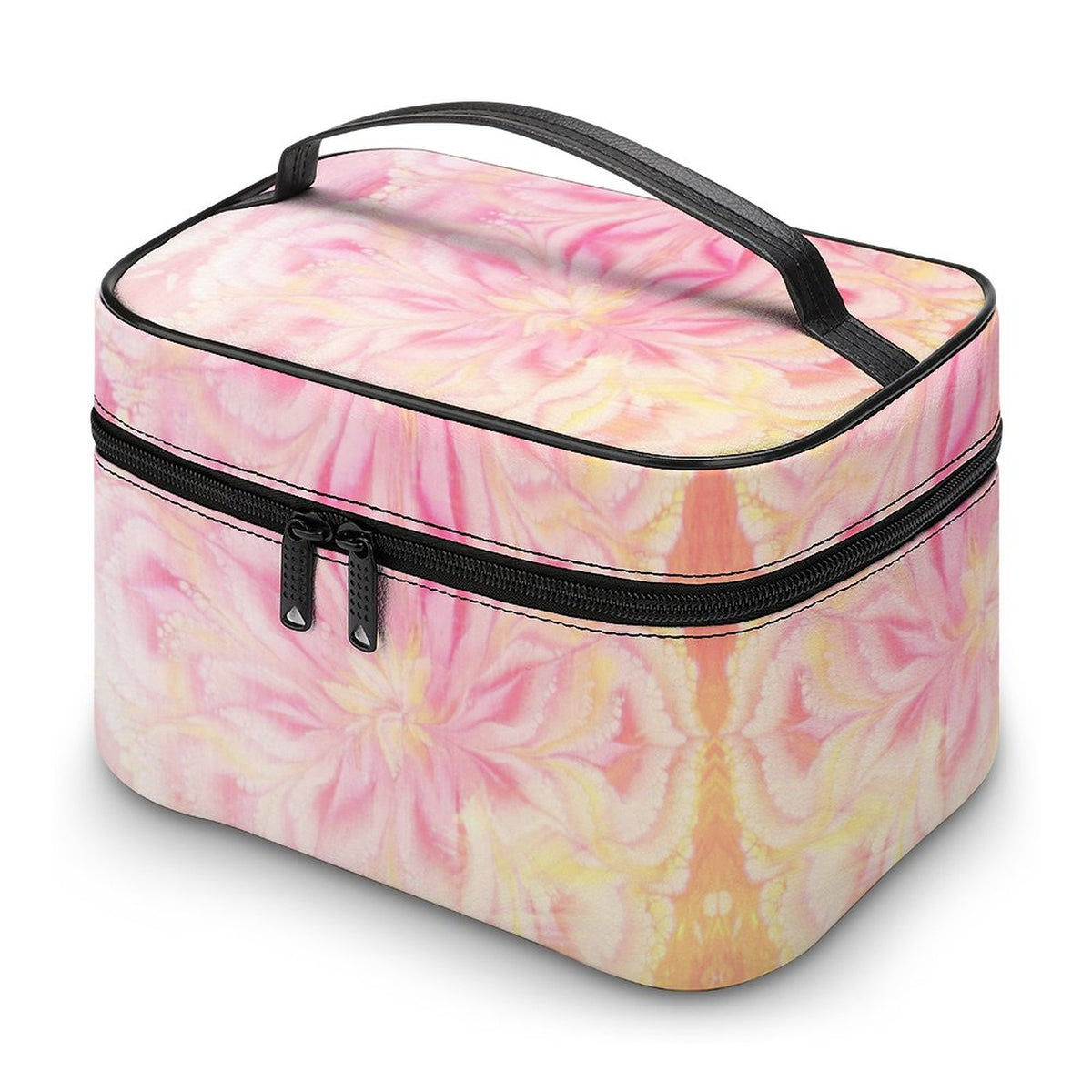 Make-up bag with Lychee pattern PU material