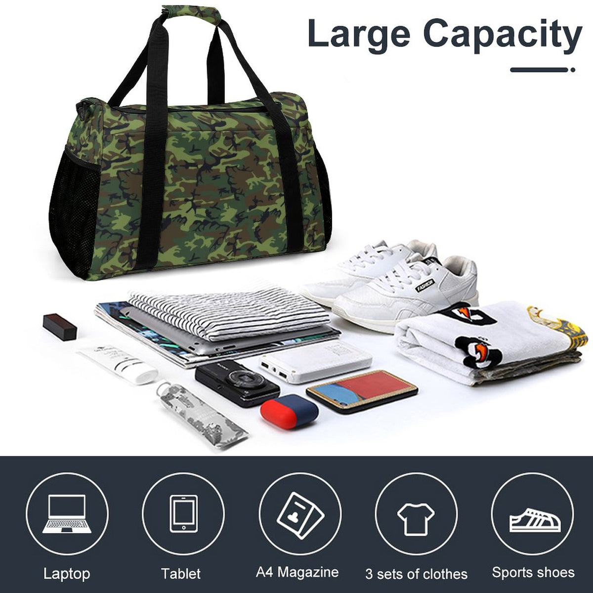 Travel Duffel Bag - Camo