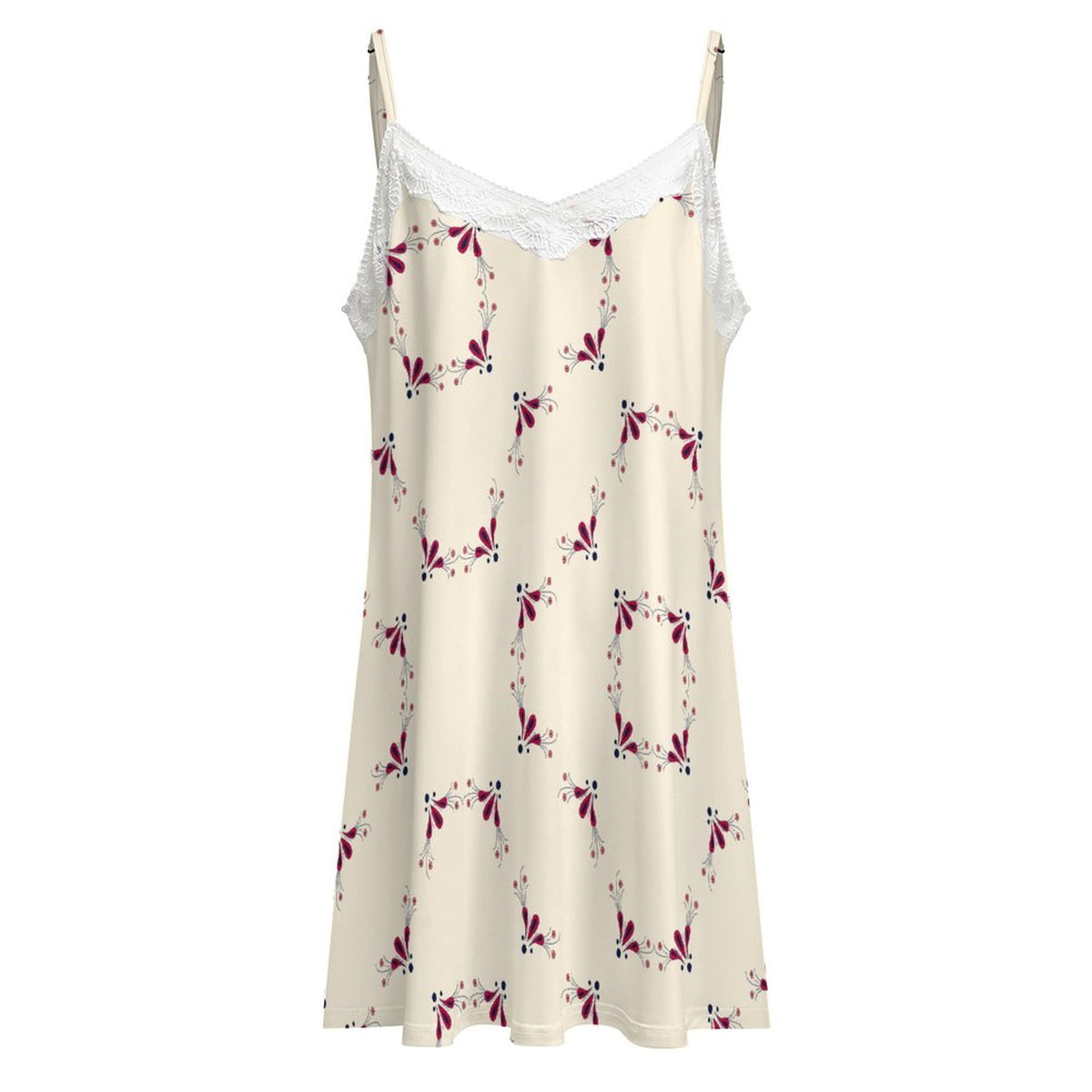 Beautiiful Lace-Trimmed Camisole Nightgown