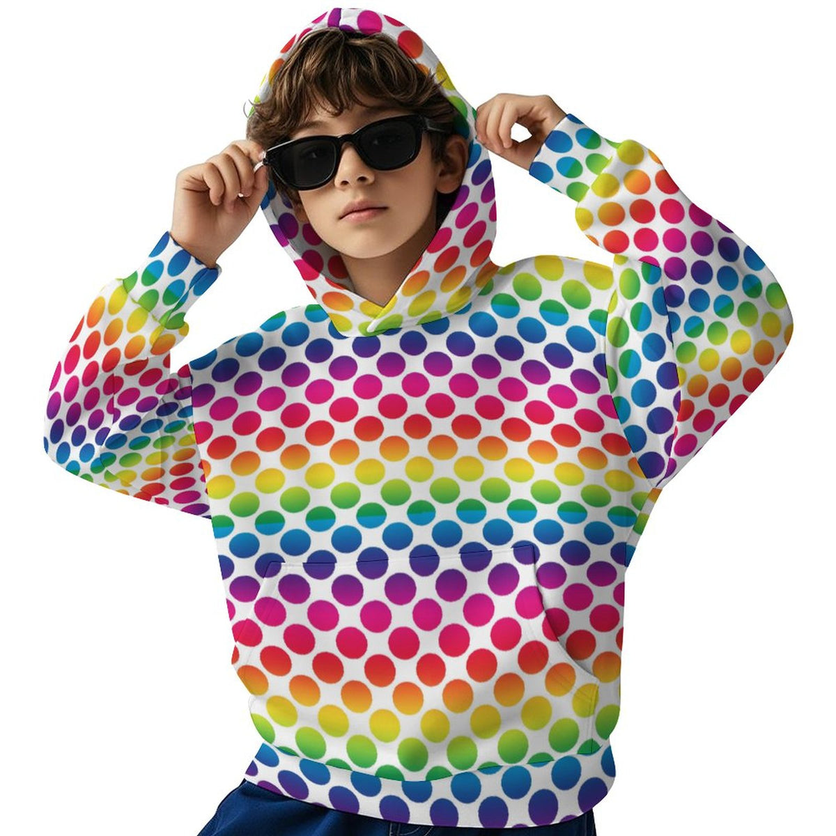 Children's Hooded Sweatshirt without Drawstrings