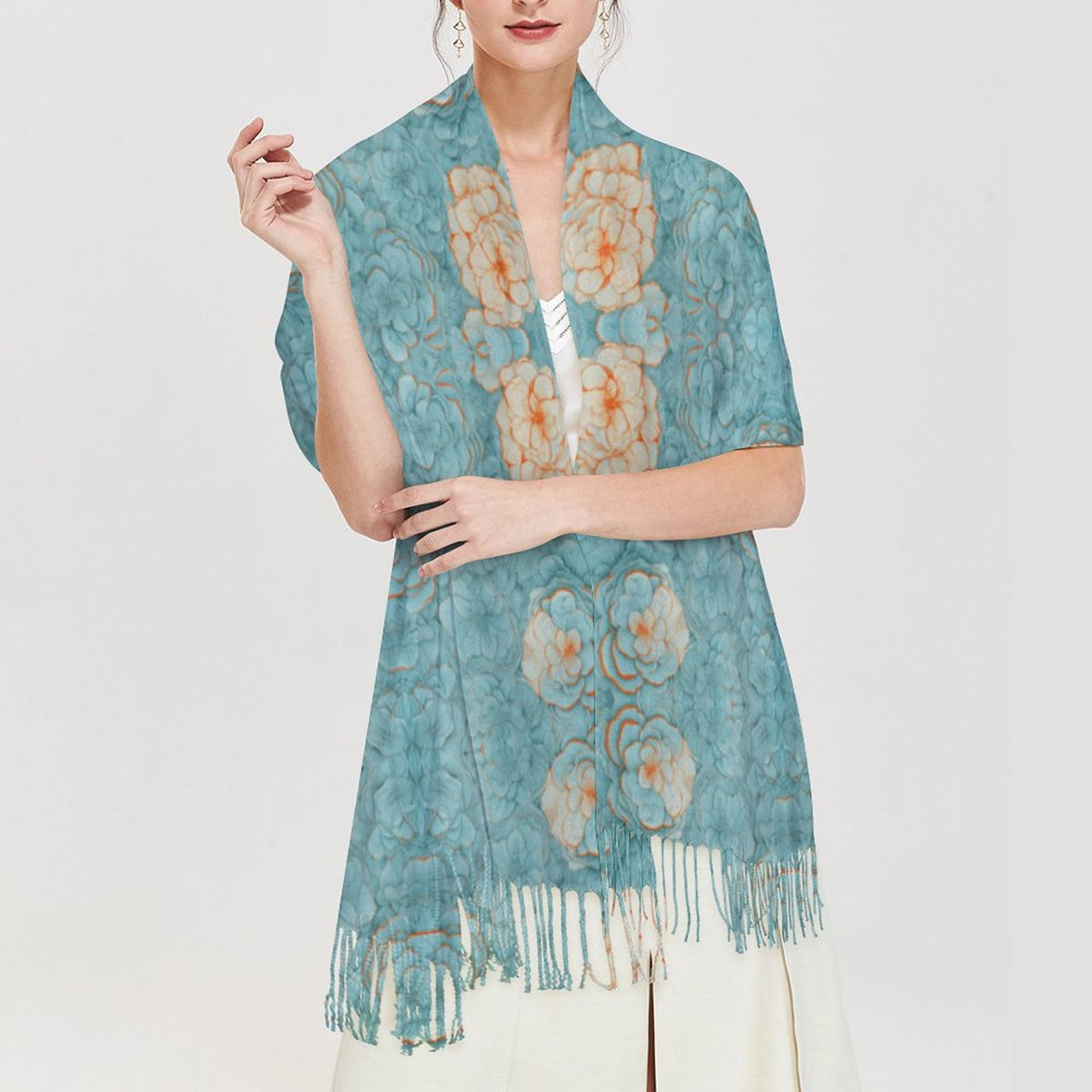 Cashmere-like Tassel Scarf