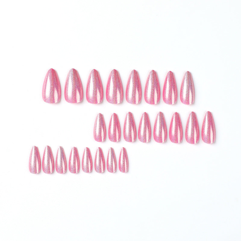press on nails pads Aurora glitter powder nails patches press on nails pads wholesale nails pads wholesale nails – Image 2