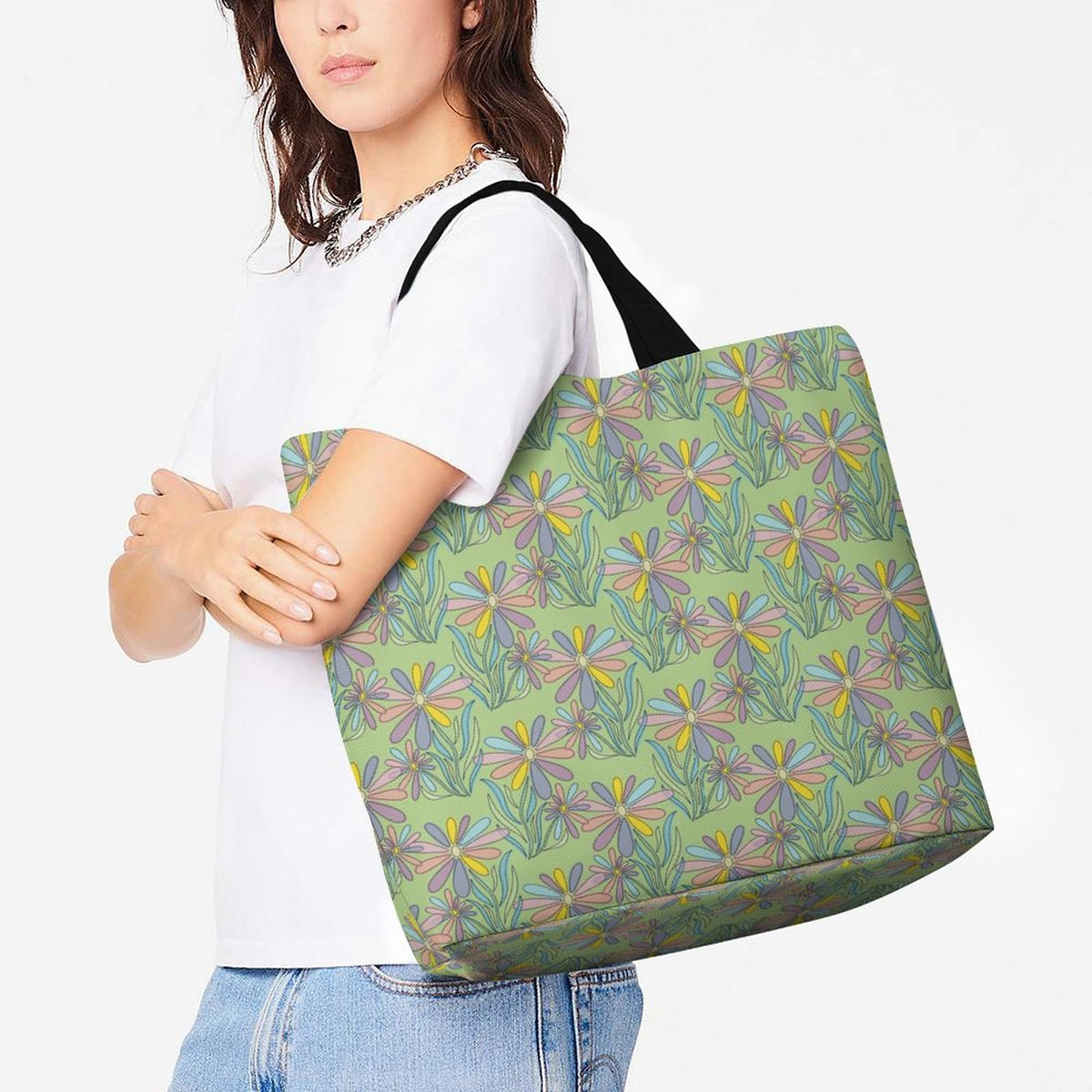Large One Shoulder Shopping Bag