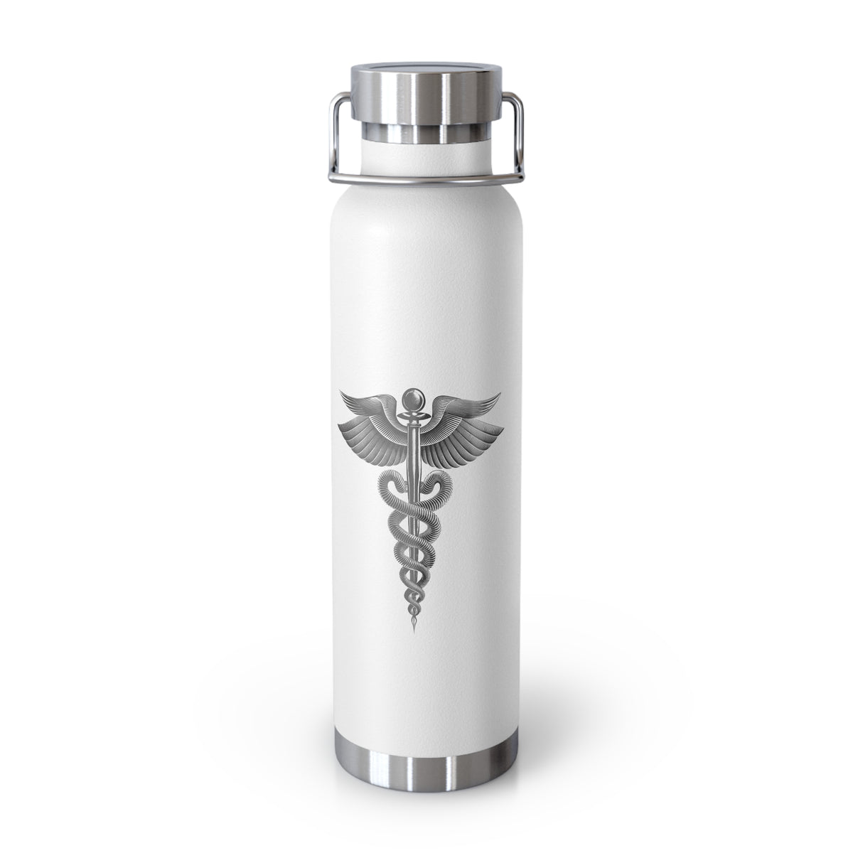 Stylish Copper Insulated Water Bottle, 22oz, Perfect for Active Lifestyles, Gifts for Healthcare Workers, Eco-Friendly, Exercise, Travel