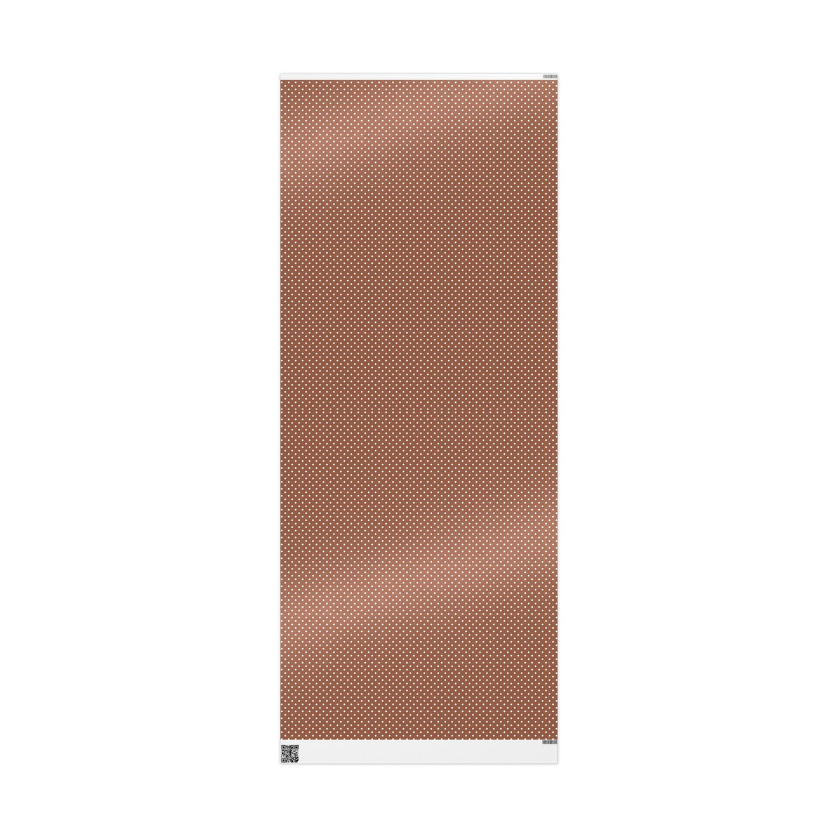Polka Dot Brown Wrapping Paper Roll — Reversible Holiday & Gift Wrap