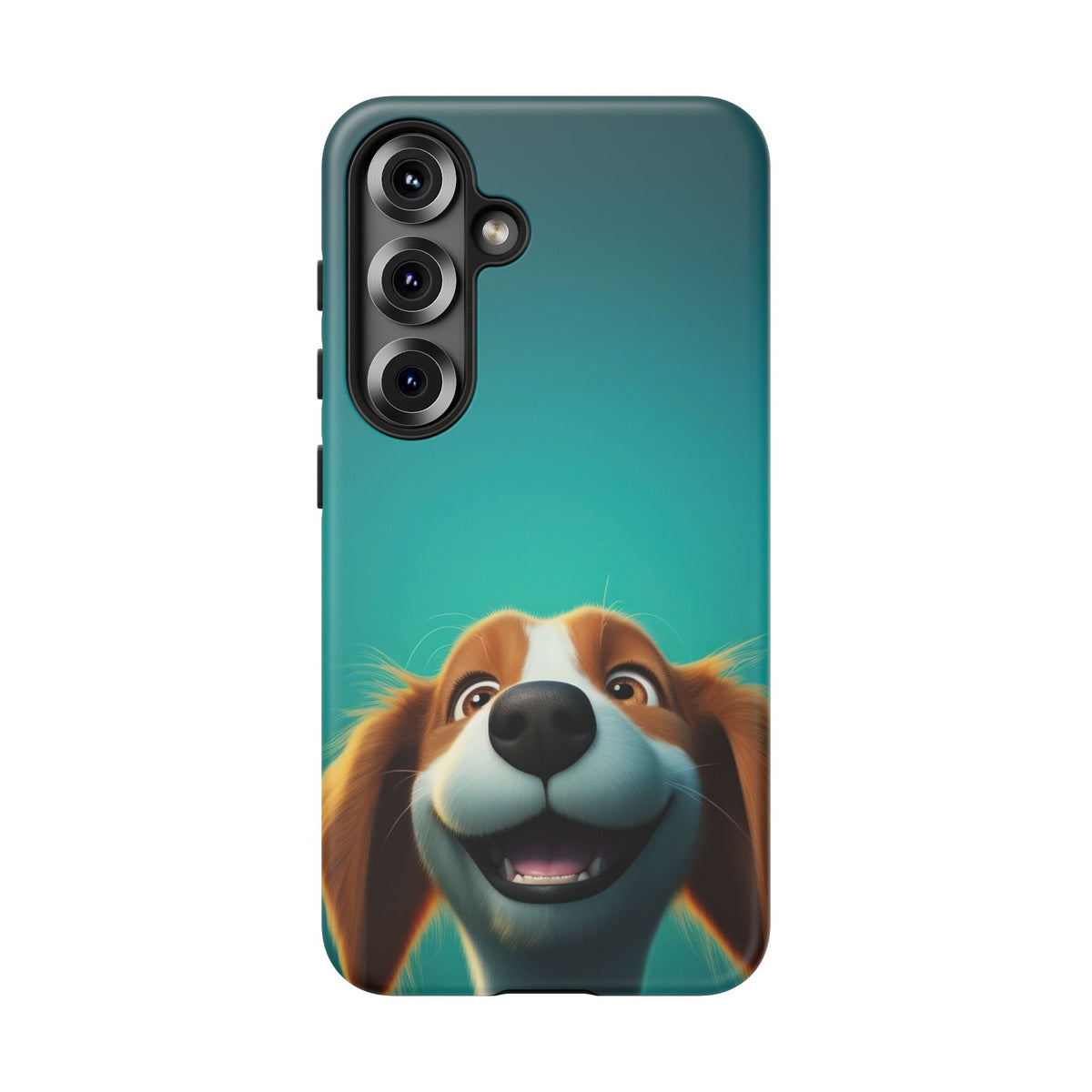 Happy Dog Phone Case — Cute Cartoon Puppy Protective Phone Cover