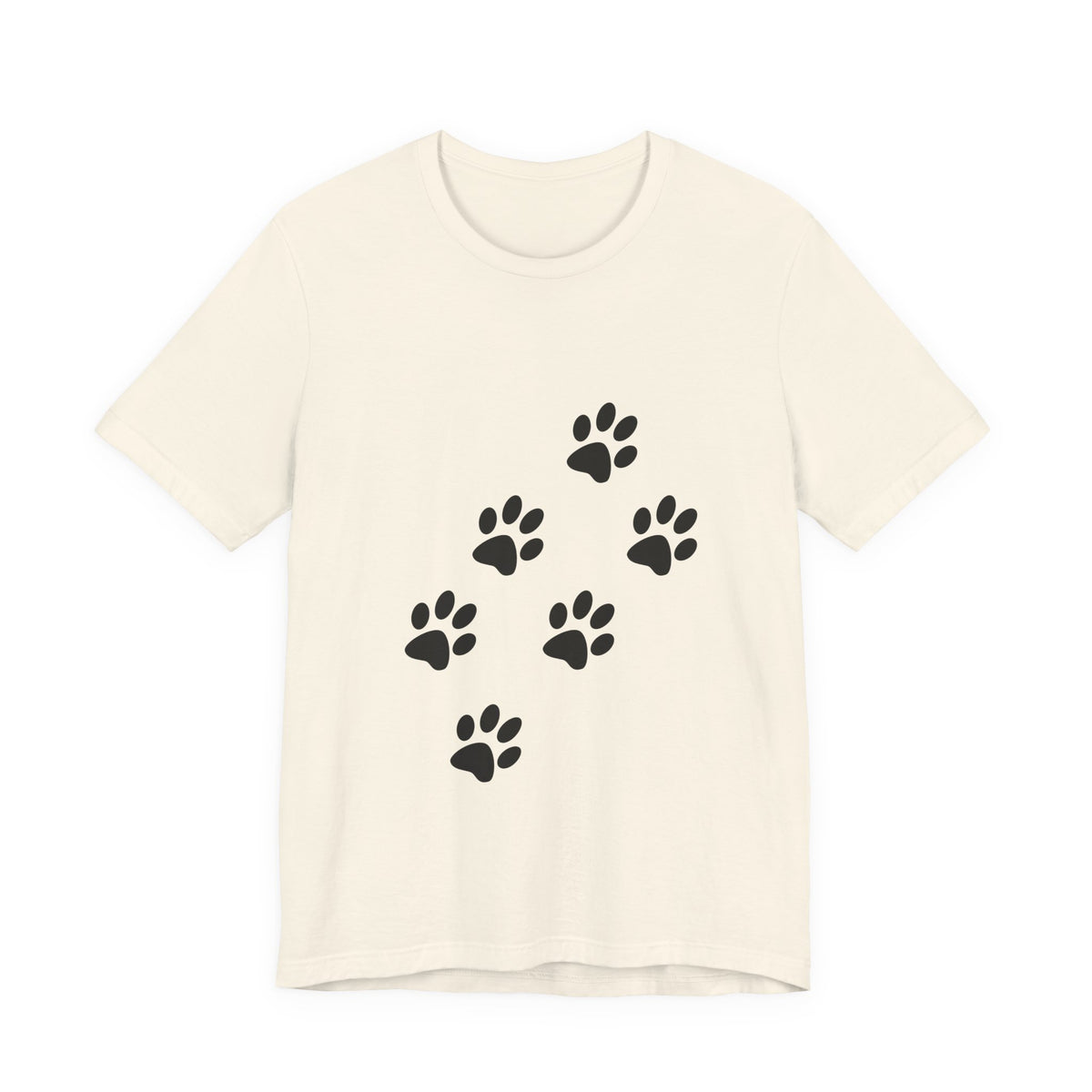 Paw Print Short Sleeve Tee | Unisex Animal Lover Shirt, Pet Owner Gift, Casual Wear, Gifts for Dog Lovers, Comfortable T-Shirt
