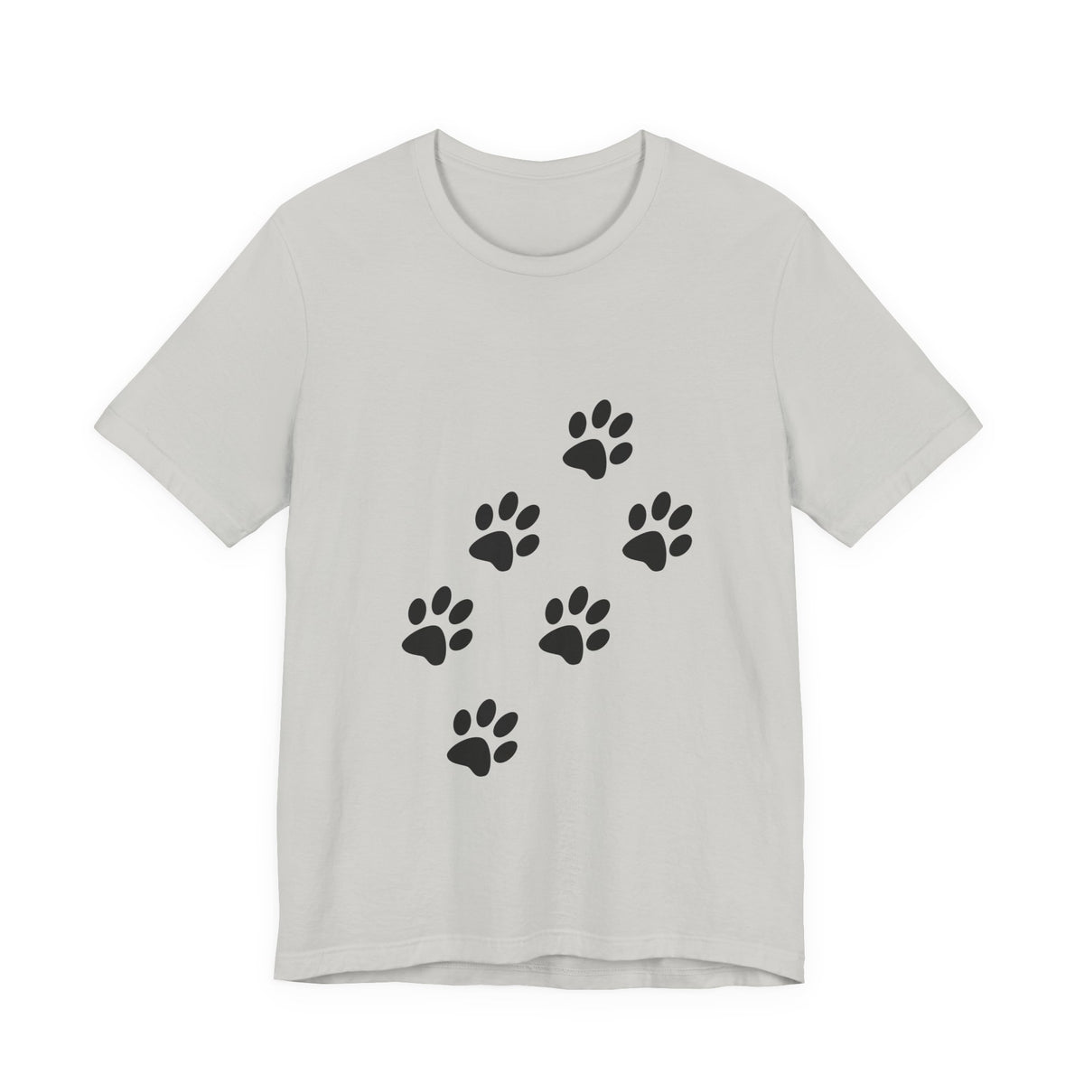 Paw Print Short Sleeve Tee | Unisex Animal Lover Shirt, Pet Owner Gift, Casual Wear, Gifts for Dog Lovers, Comfortable T-Shirt