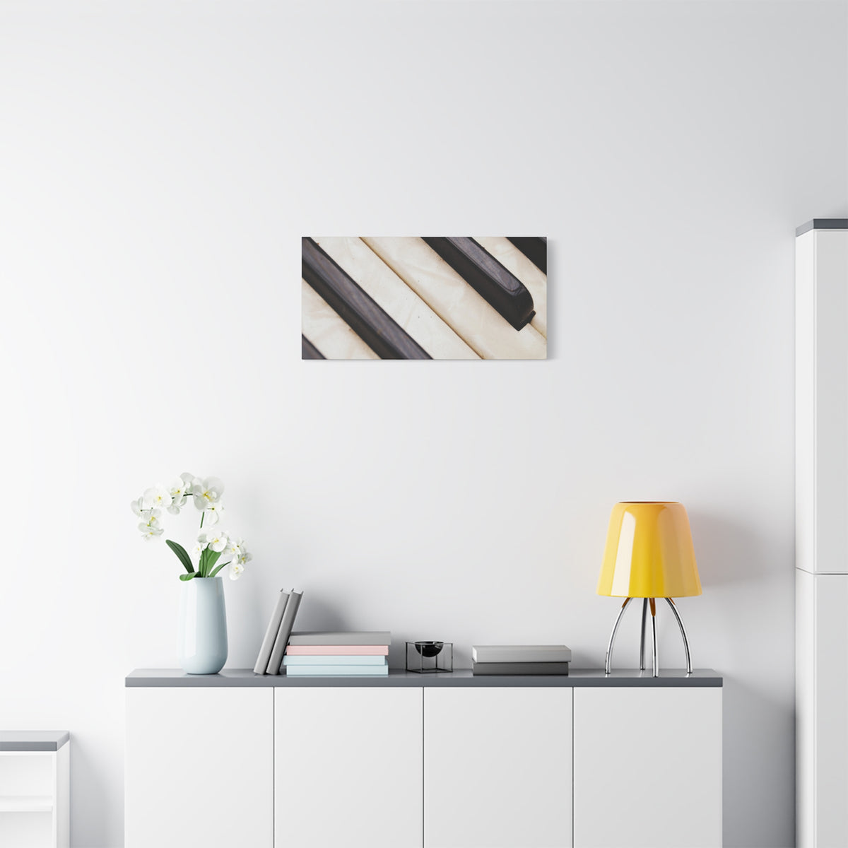 Piano Keys Canvas Wall Art, Music Decor for Home, Perfect Gift for Musicians or Music Lovers