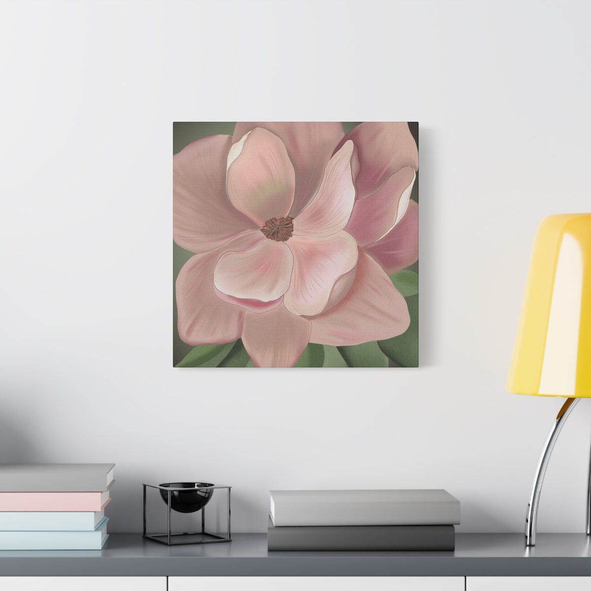 Matte Canvas, Stretched, 1.25" Pink Flowers
