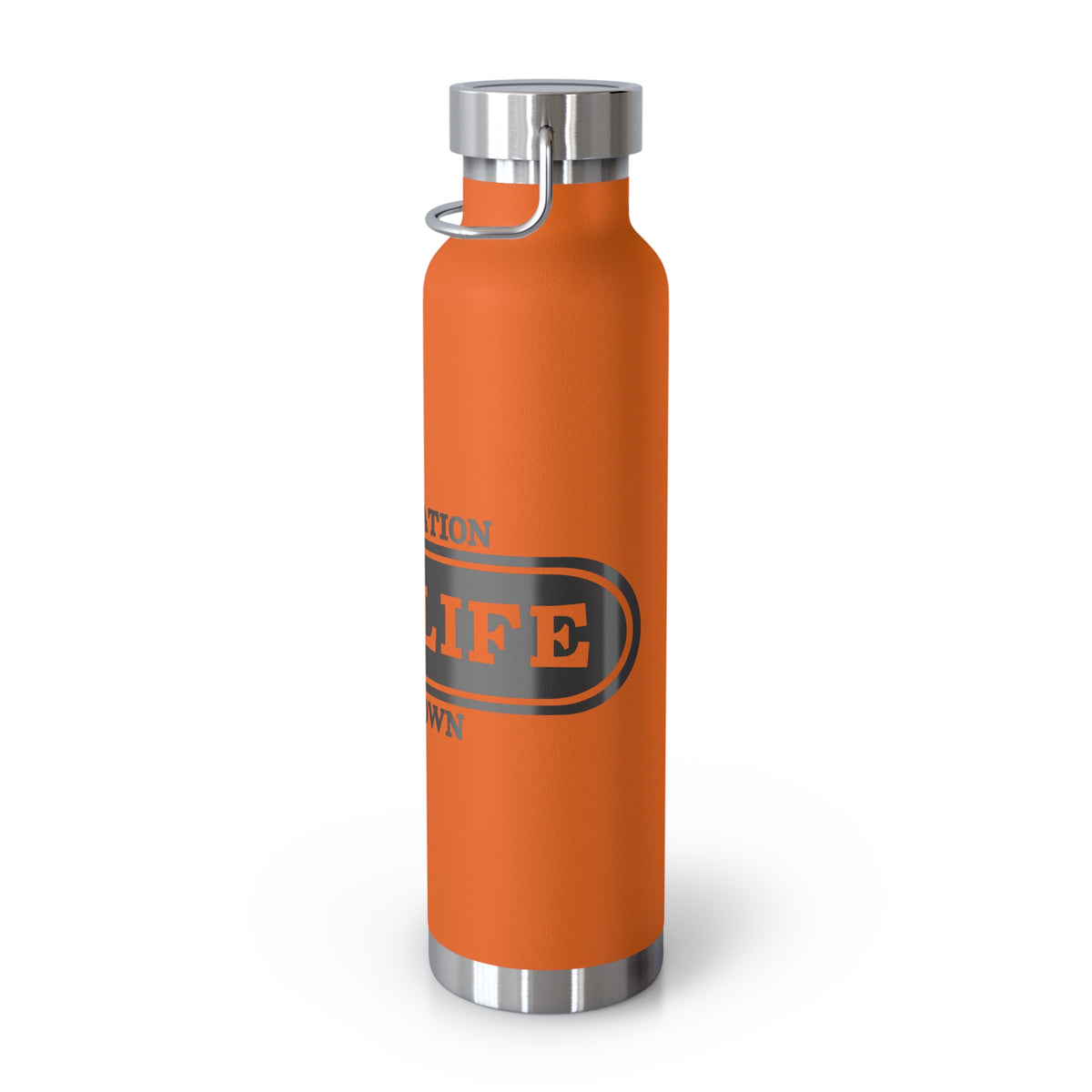 Travel-Inspired Copper Vacuum Insulated Bottle, Adventure, Outdoors, Hydration, Gift, Eco-Friendly
