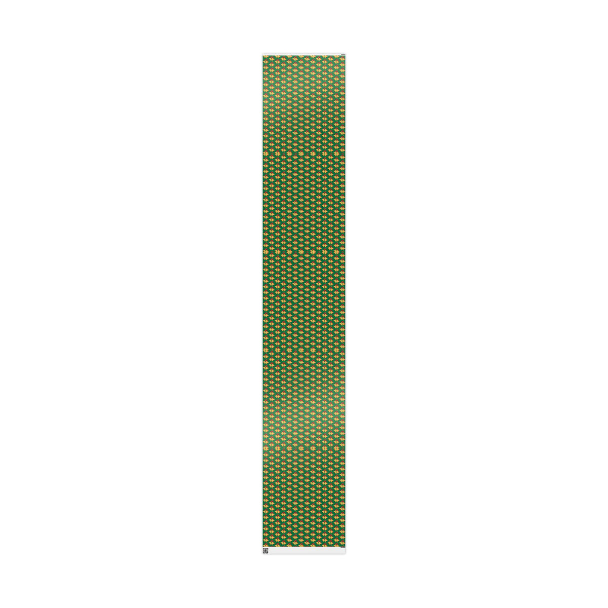 Christmas Bells Wrapping Paper Roll — Green Holly Holiday Gift Wrap