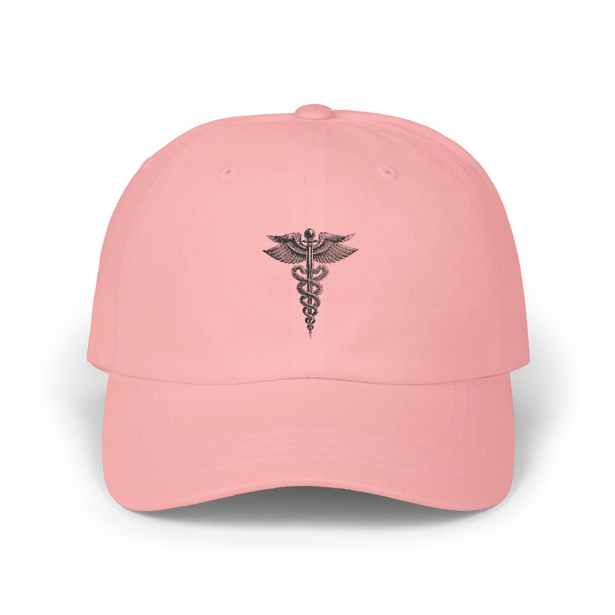 Classic Dad Cap with Caduceus Design - Unisex, Adjustable Cap for Healthcare Professionals, Gifts for Doctors, Medical Students, Casual Wear