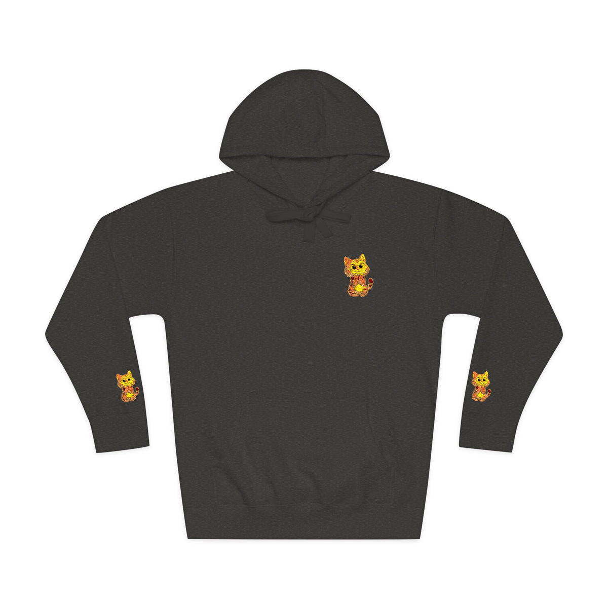 Cozy Fleece Hoodie with Cute Animal Design, Unisex Sweatshirt for Casual Outings, Gifts for Animal Lovers, Perfect for Fall and Winter