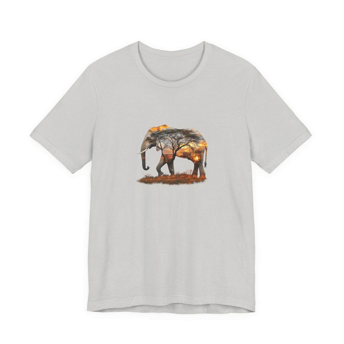 Elephant Sunset Unisex Jersey Tee