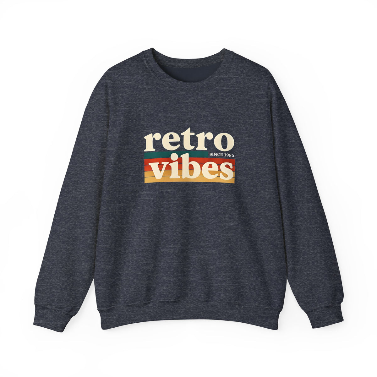 Retro Vibes Crewneck Sweatshirt, Unisex Vintage Style, Cozy Fall Fashion, Gift for Music Lovers, Chill Weekend Wear