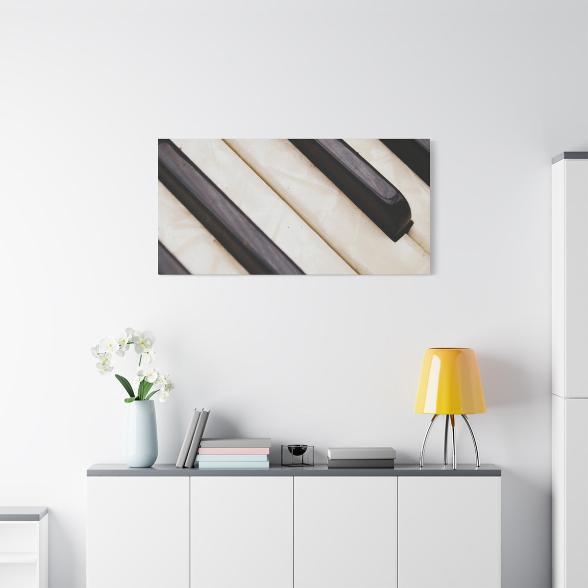 Piano Keys Canvas Wall Art, Music Decor for Home, Perfect Gift for Musicians or Music Lovers