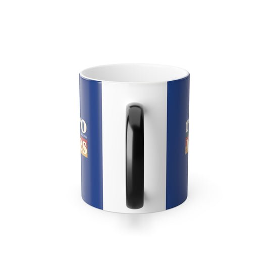 Color Morphing Mug, Retro Vibes Coffee Mug, Color Changing Mug, Gift for Coffee Lovers, Unique Ceramic Cup, Fun Kitchen Decor