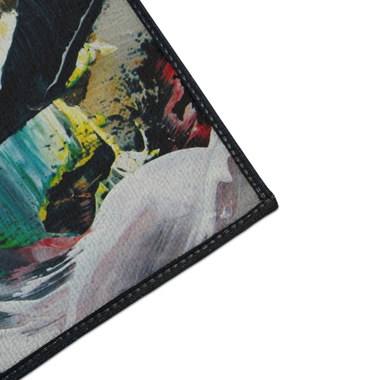 Abstract Color Splash Heavy Duty Floor Mat — Durable Artistic Entrance Rug