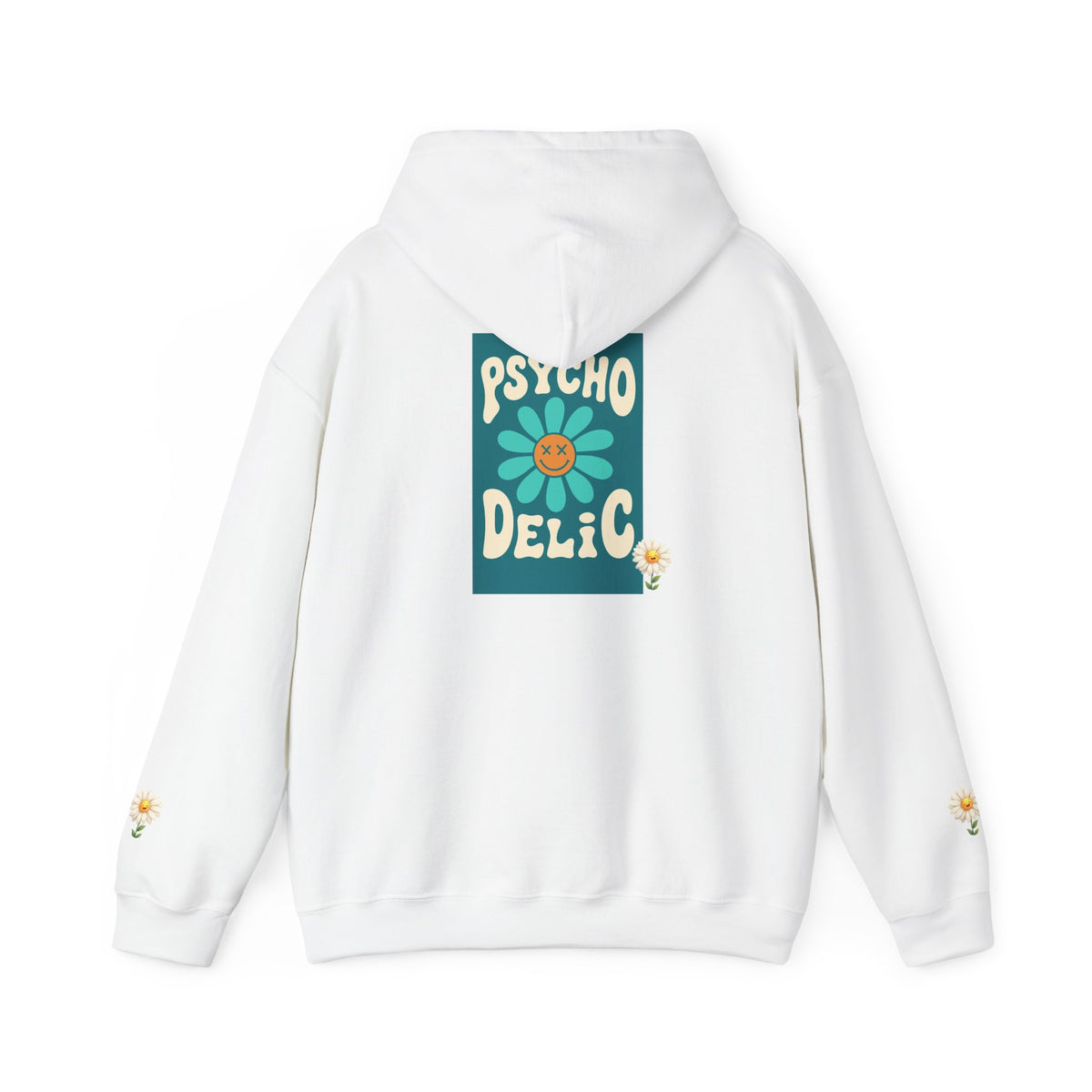 Psychedelic Floral Hoodie, Cozy Sweatshirt for Casual Style, Gift for Flower Lovers, Cute Streetwear, Spring Fashion, Art Tee