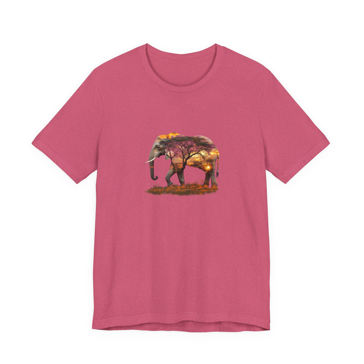 Elephant Sunset Unisex Jersey Tee