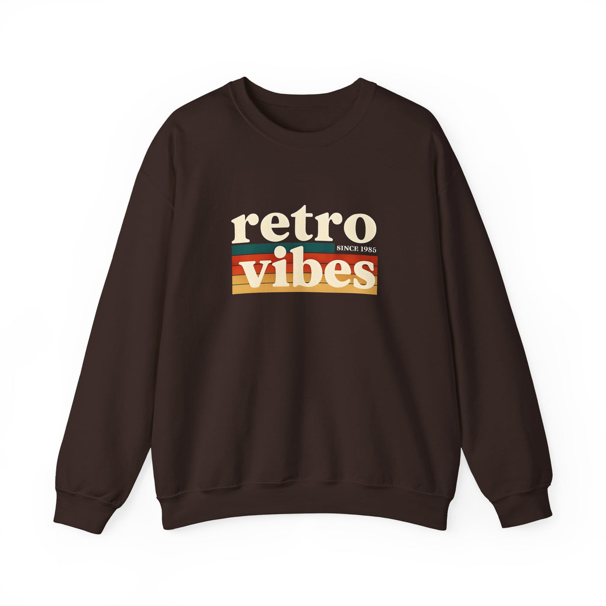 Retro Vibes Crewneck Sweatshirt, Unisex Vintage Style, Cozy Fall Fashion, Gift for Music Lovers, Chill Weekend Wear