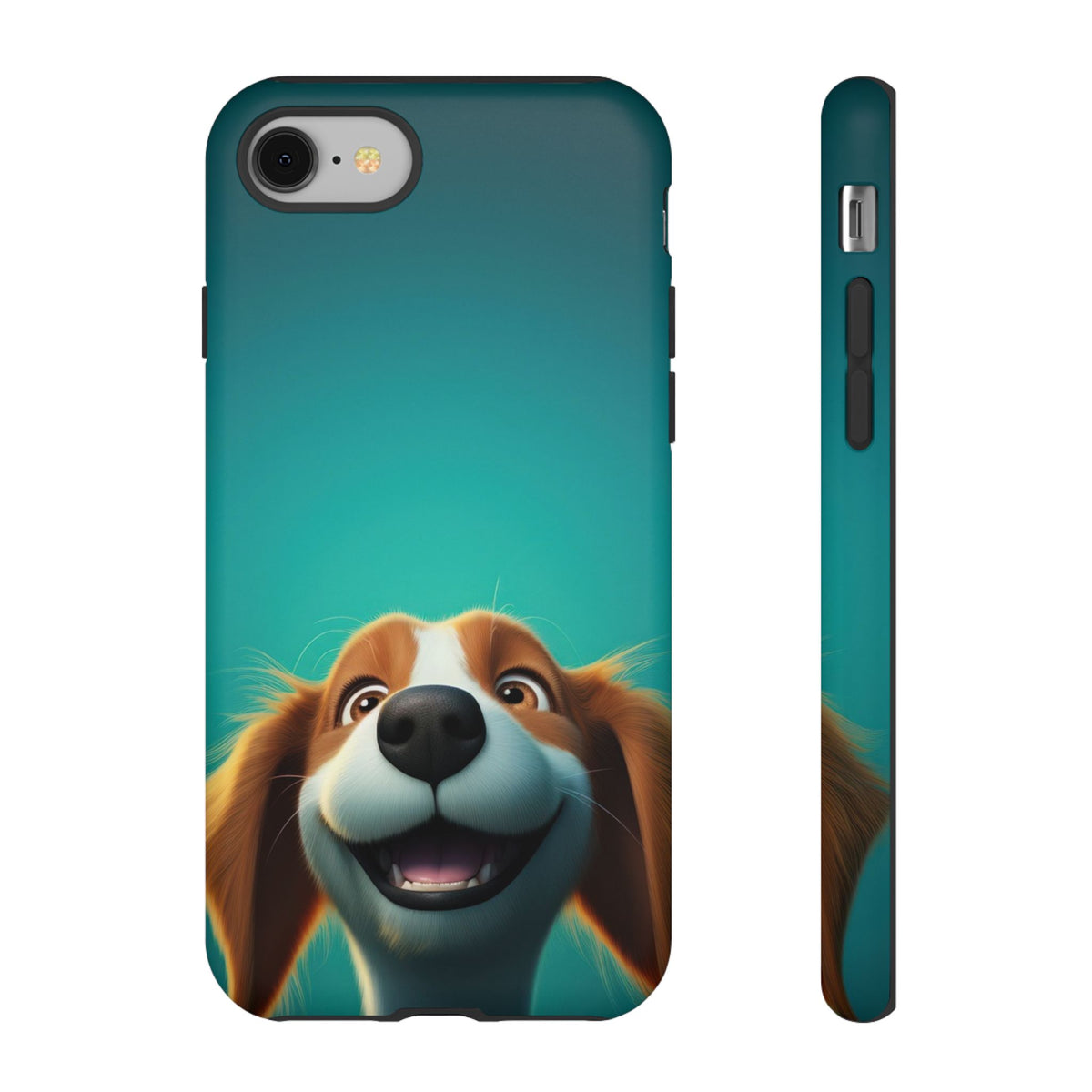 Happy Dog Phone Case — Cute Cartoon Puppy Protective Phone Cover