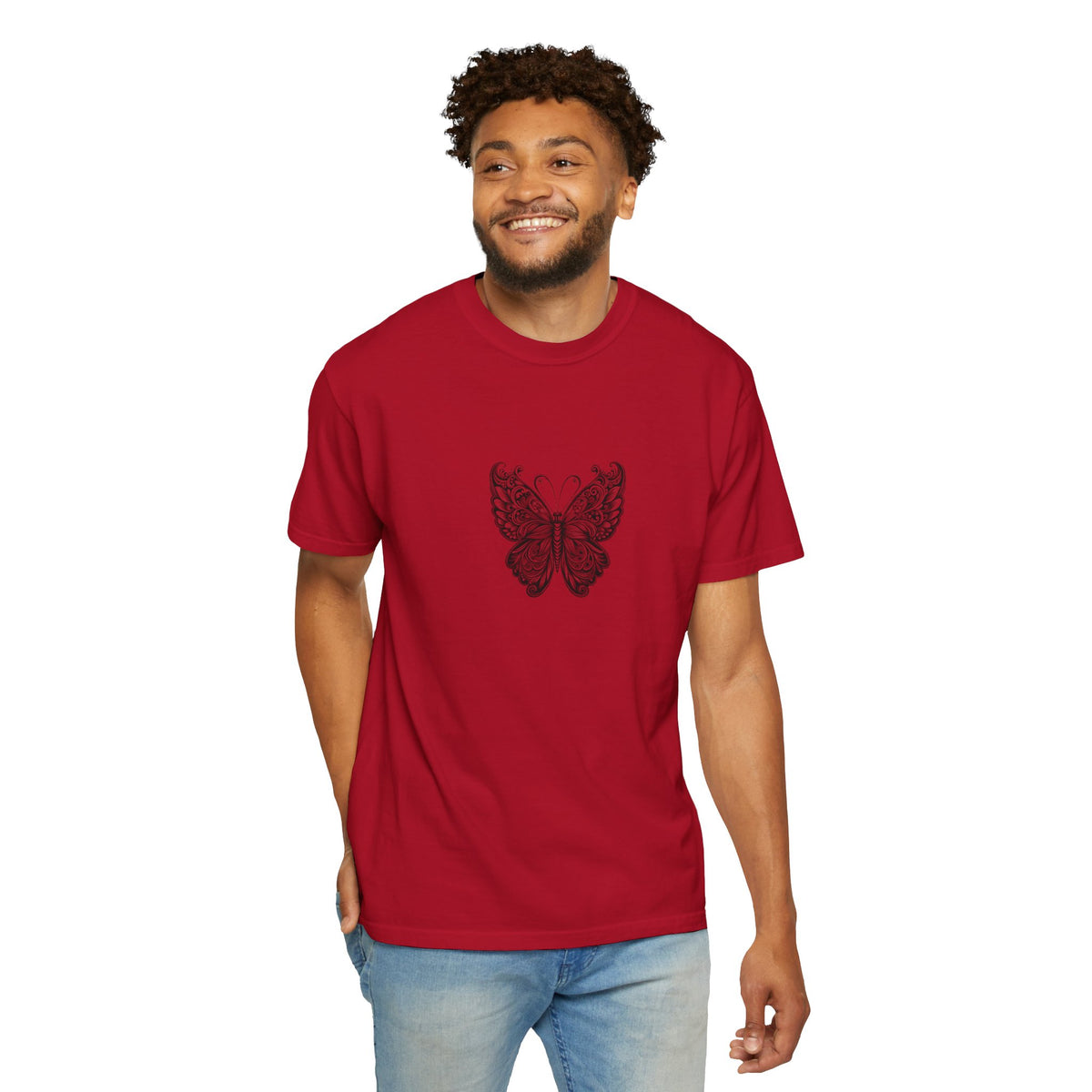 Bohemian Butterfly T-shirt, Unisex Clothing, Nature Inspired Tee, Gift for Her, Casual Wear, Summer Fashion