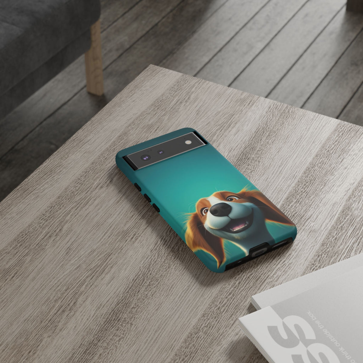 Happy Dog Phone Case — Cute Cartoon Puppy Protective Phone Cover
