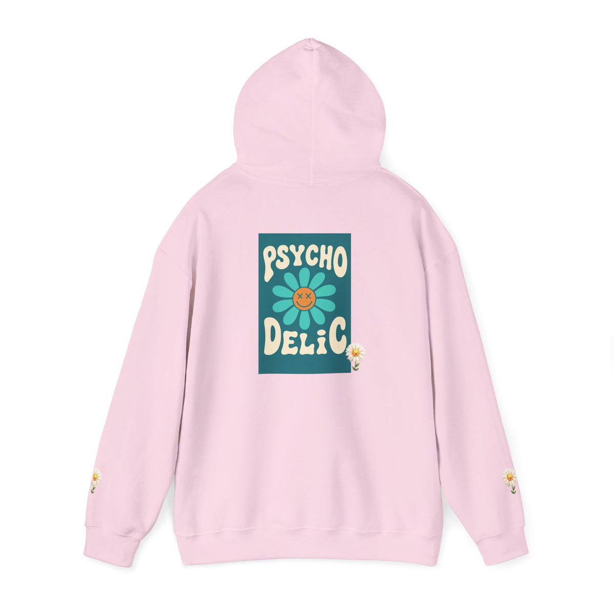 Psychedelic Floral Hoodie, Cozy Sweatshirt for Casual Style, Gift for Flower Lovers, Cute Streetwear, Spring Fashion, Art Tee