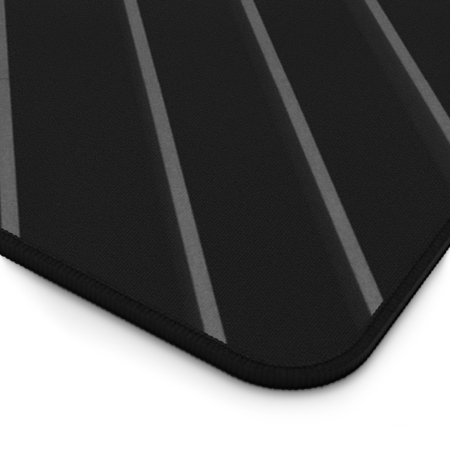 Minimal Black Wave Desk Mat — Modern Gaming & Office Mouse Pad