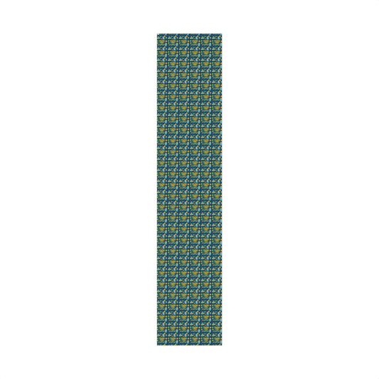 Gift Wrap Paper - 'Thank You' Space Party Pattern (Blue)