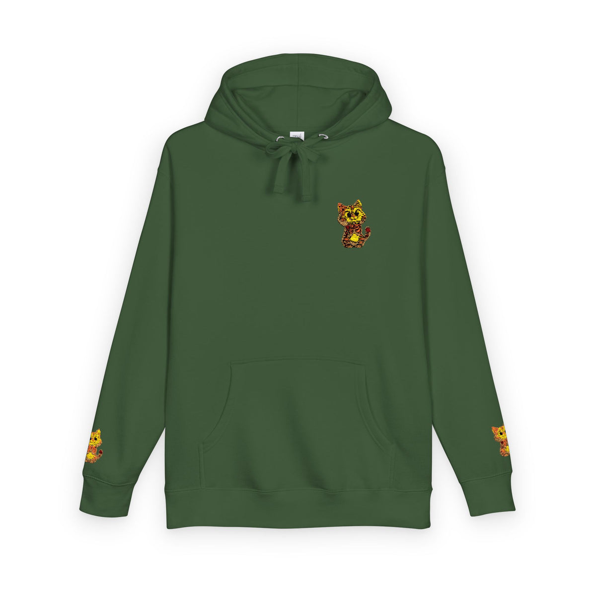 Cozy Fleece Hoodie with Cute Animal Design, Unisex Sweatshirt for Casual Outings, Gifts for Animal Lovers, Perfect for Fall and Winter