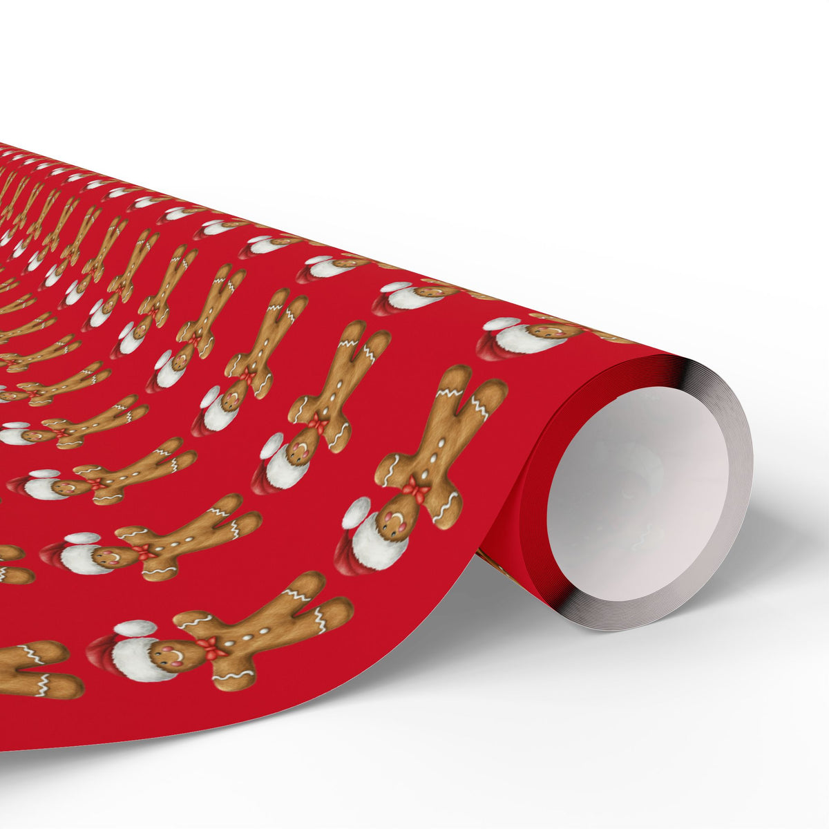 Festive Wrapping Paper for Gift-Giving, Christmas Wrap, Holiday Decorations, Gift Wrap for Birthdays, Gingerbread Theme