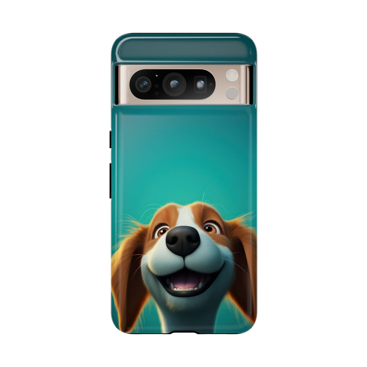 Happy Dog Phone Case — Cute Cartoon Puppy Protective Phone Cover