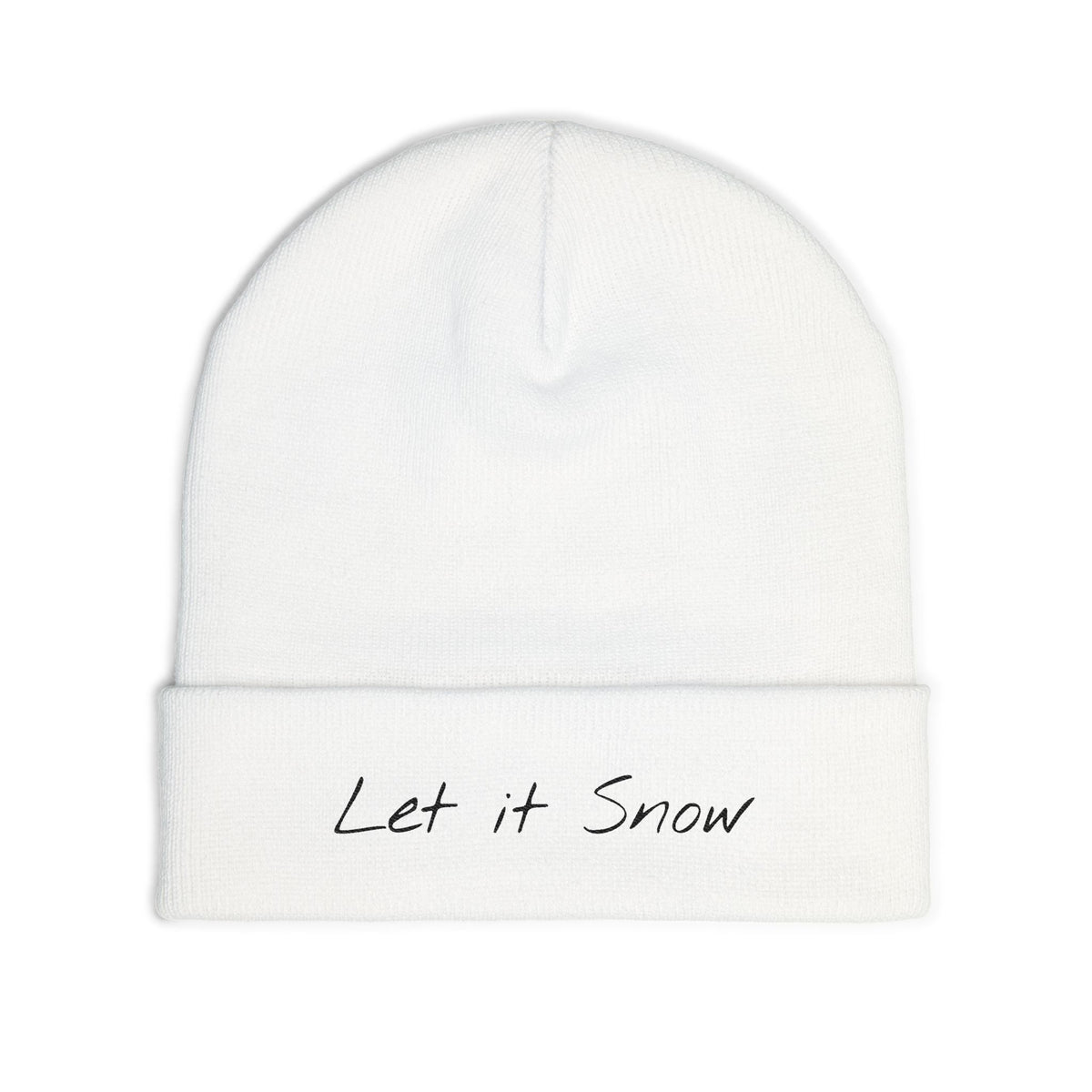 Knit Beanie Let it Snow