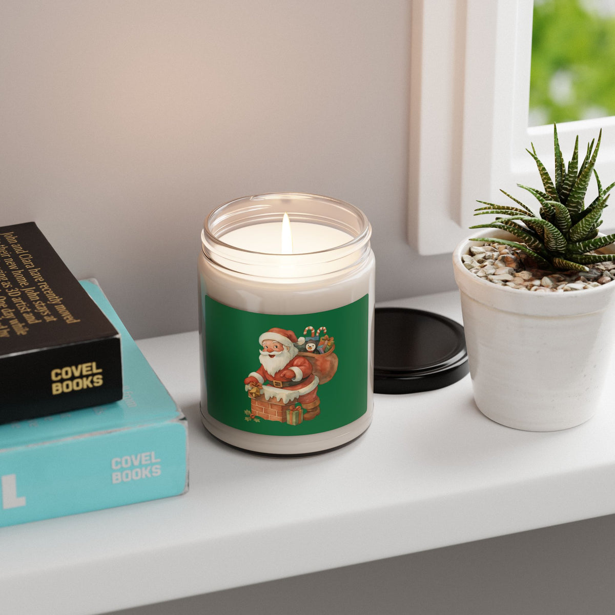 Christmas Santa Scented Candle, Holiday Candle Gift, Cozy Winter Candle, Seasonal Decor, Perfect for Christmas