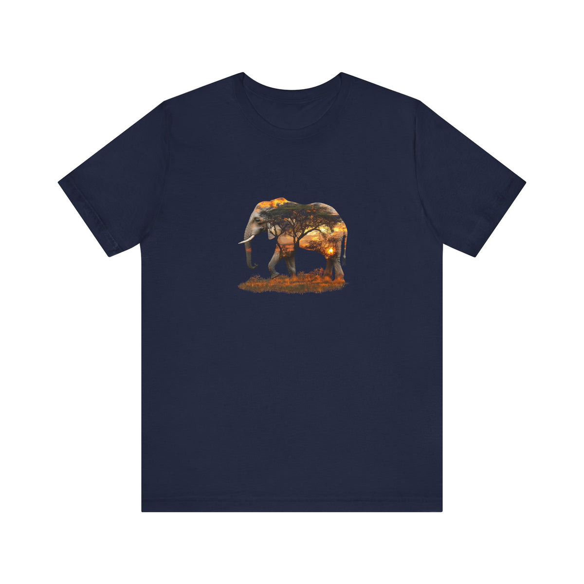 Elephant Sunset Unisex Jersey Tee