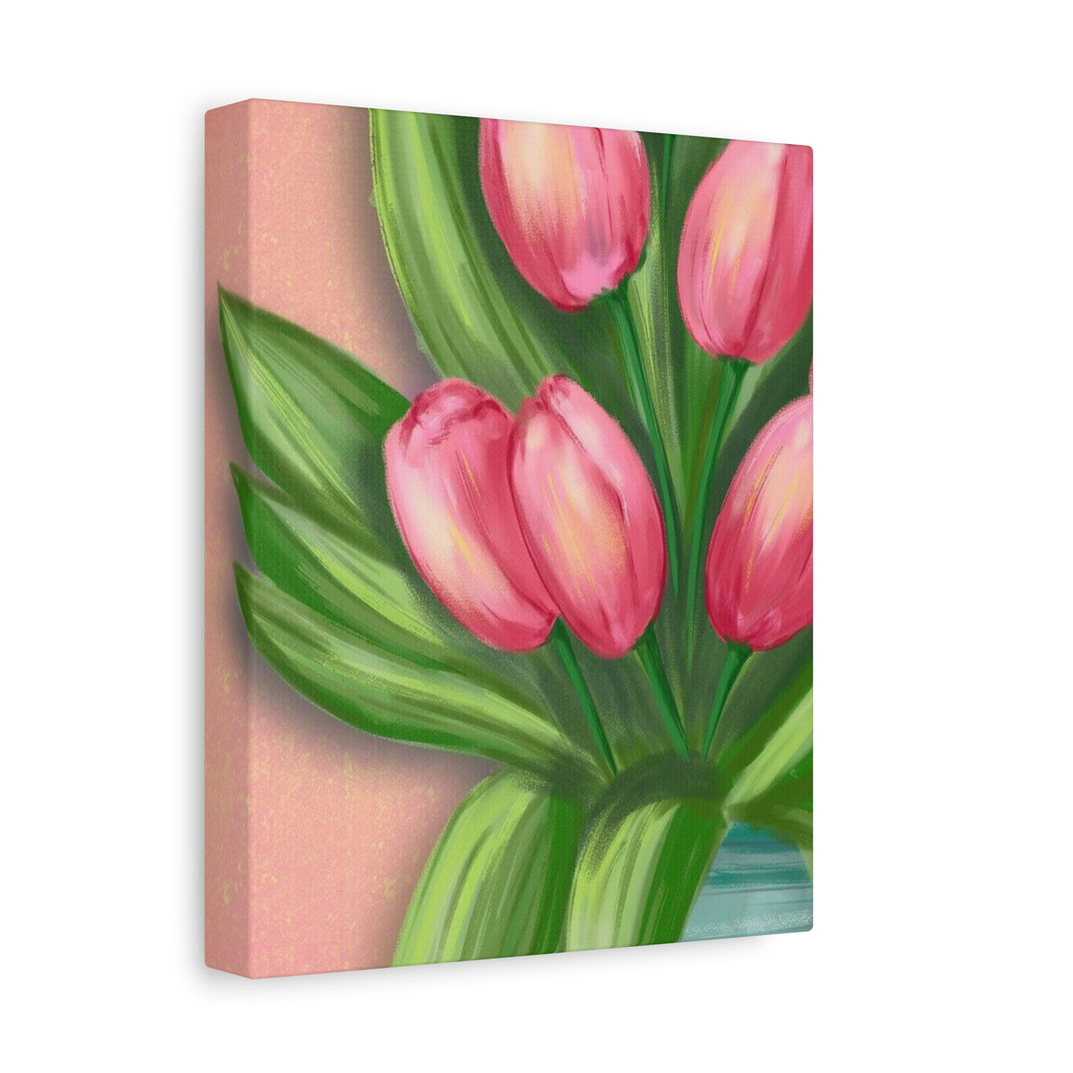 Matte Canvas, Stretched, 1.25" Tulips