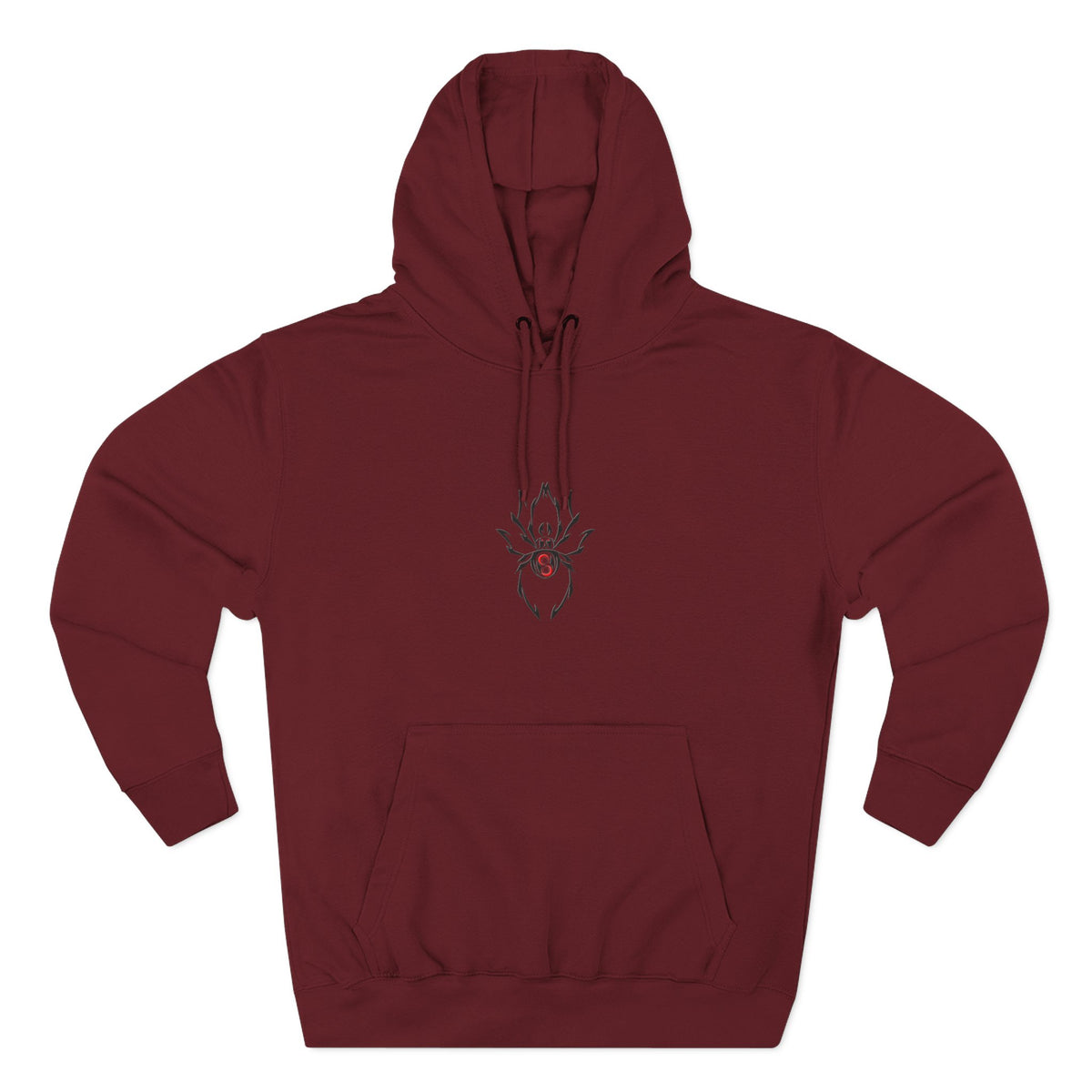 Cozy Spider Fleece Hoodie - Spooky Fashion, Unisex Casual Wear, Halloween Gift, Fall Fashion, Comfortable Layering