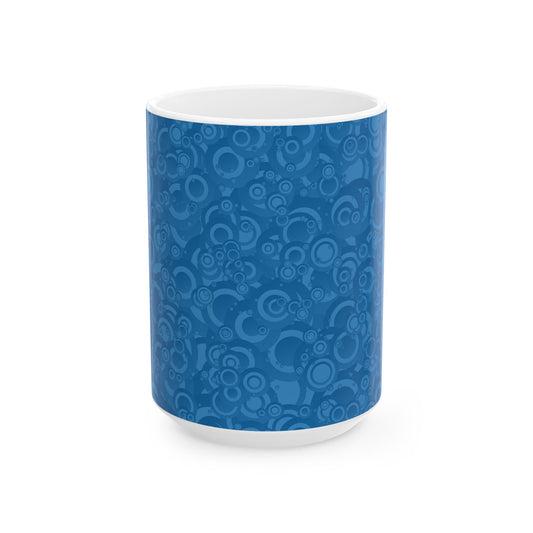 Cozy Blue Bubble Ceramic Mug - Unique Coffee Cup, Gift for Him, Gift for Her, Birthday Mug, Home Decor, Fun Kitchenware