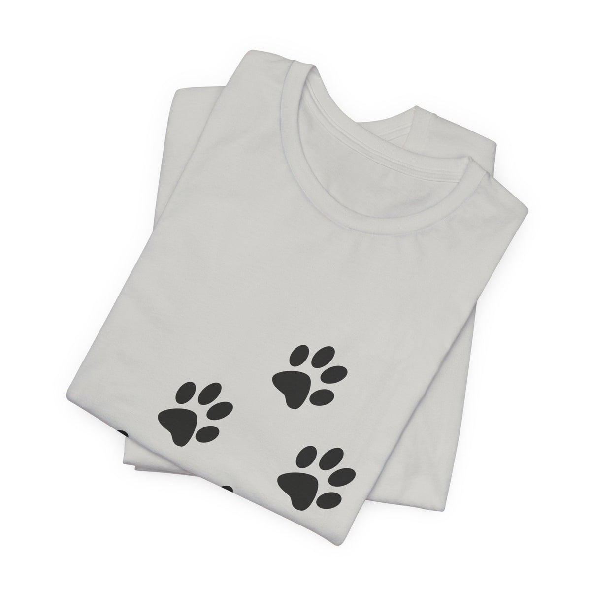 Paw Print Short Sleeve Tee | Unisex Animal Lover Shirt, Pet Owner Gift, Casual Wear, Gifts for Dog Lovers, Comfortable T-Shirt