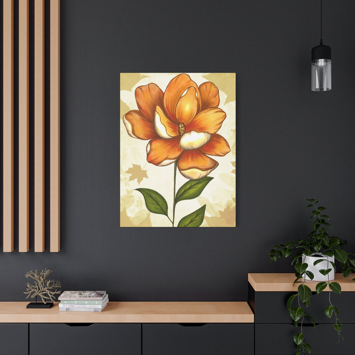 Copy of Matte Canvas, Stretched, 1.25" Tulips Pink and Purple Flowers