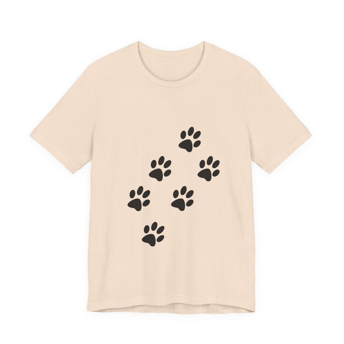 Paw Print Short Sleeve Tee | Unisex Animal Lover Shirt, Pet Owner Gift, Casual Wear, Gifts for Dog Lovers, Comfortable T-Shirt