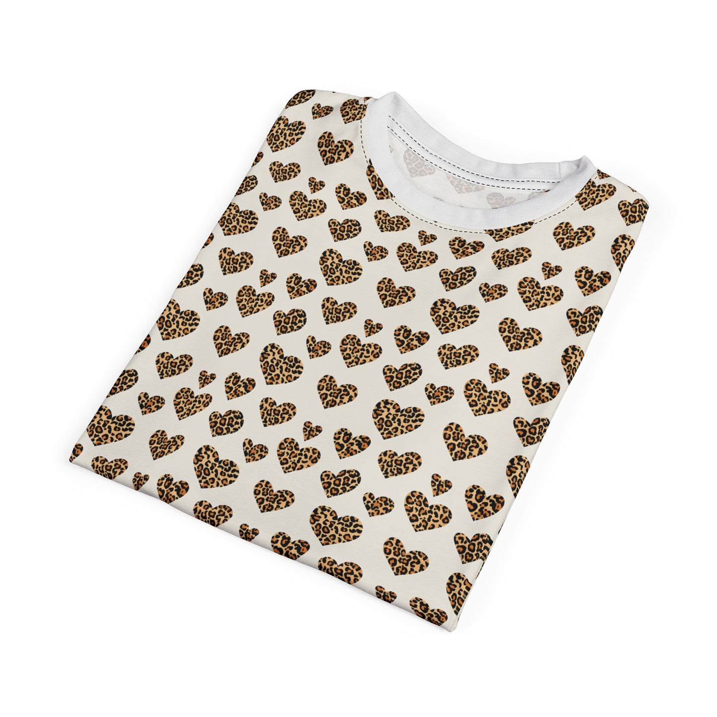 Leopard Heart All-Over Print Tee