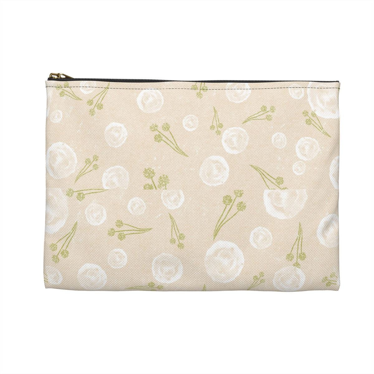 Floral Accessory Pouch - Cute Storage for Makeup, Travel, Organizing, Gifts, Eco-friendly