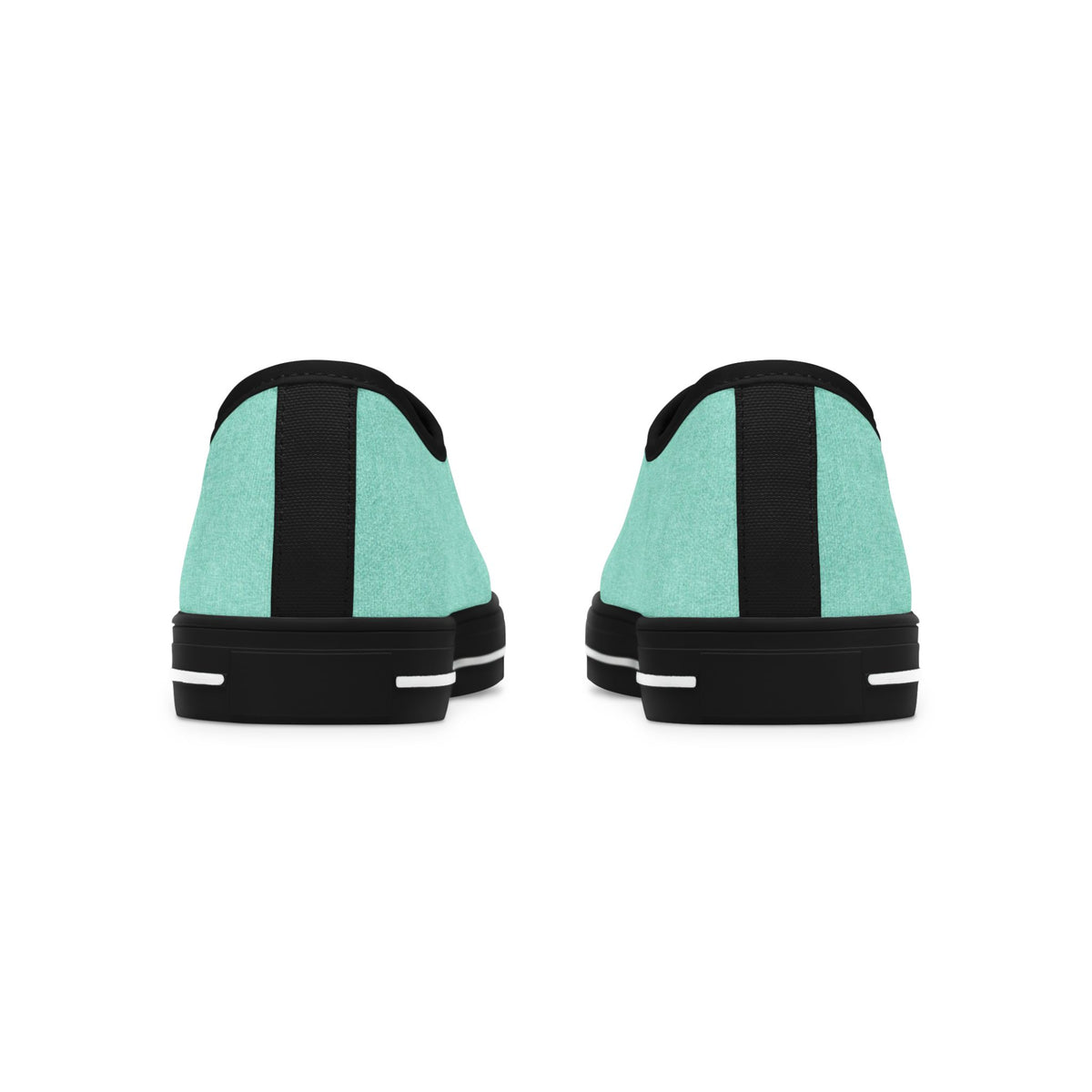 Mint Canvas Low Top Sneakers — Casual Everyday Shoes
