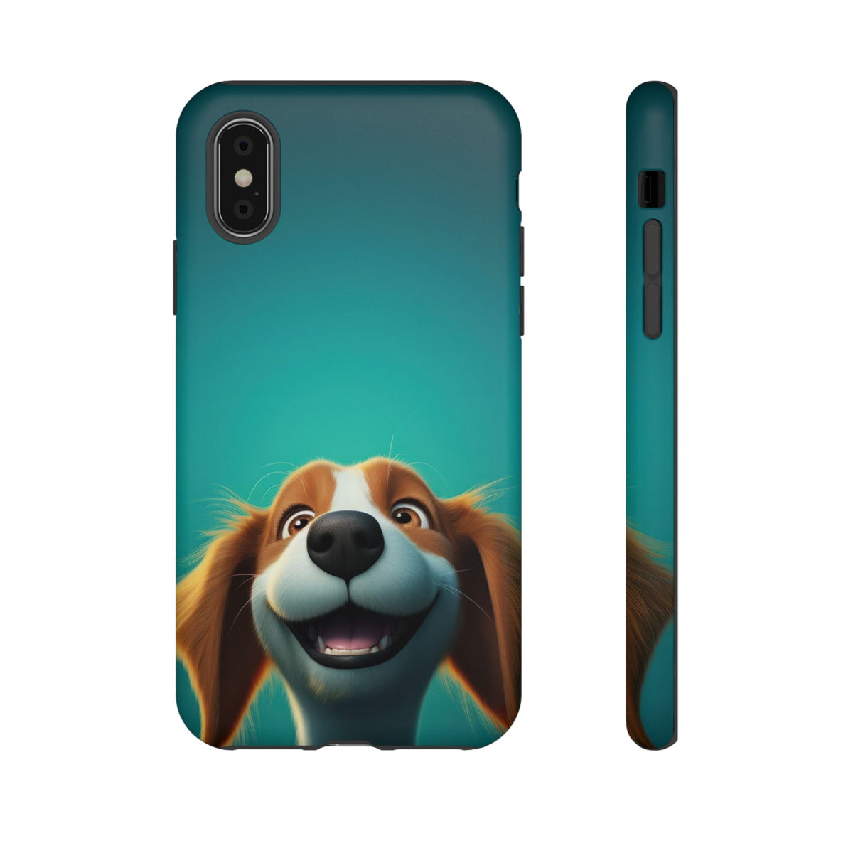 Happy Dog Phone Case — Cute Cartoon Puppy Protective Phone Cover
